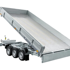 REMOLQUE CON VOLQUETE HIDRÁULICO DE 3 EJES