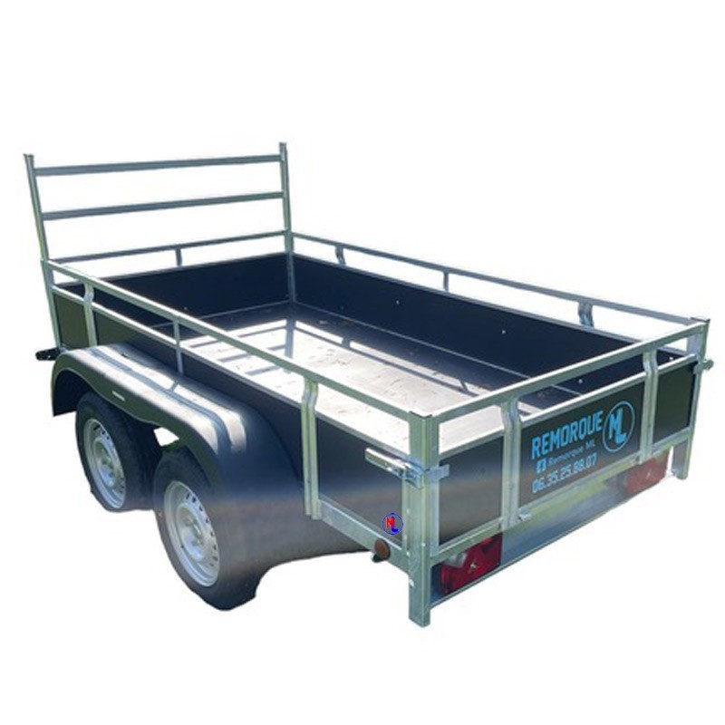 Remolque de madera con doble eje - Imagen 5