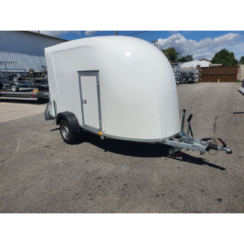 Van Niewiadów F1334 poliéster con plataforma de carga + puerta lateral