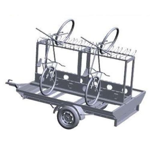 PORTABICICLETAS ESPECIAL REMOLQUE BICICLETA DE MONTAÑA / E-BIKE 10P - Imagen 4