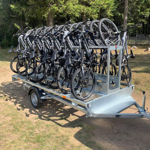 PORTABICICLETAS ESPECIAL REMOLQUE BICICLETA DE MONTAÑA / E-BIKE 10P - Imagen 2