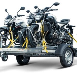 Remolque para 3 motocicletas HUMBAUR HM 752113, eje único